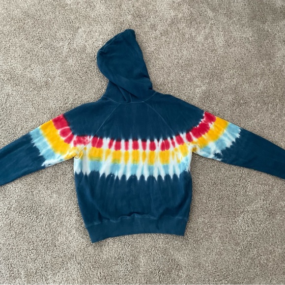 SPIRITUAL GANGSTER Tie-Dye Raglan Hoodie Sweatshirt - Picture 5 of 14